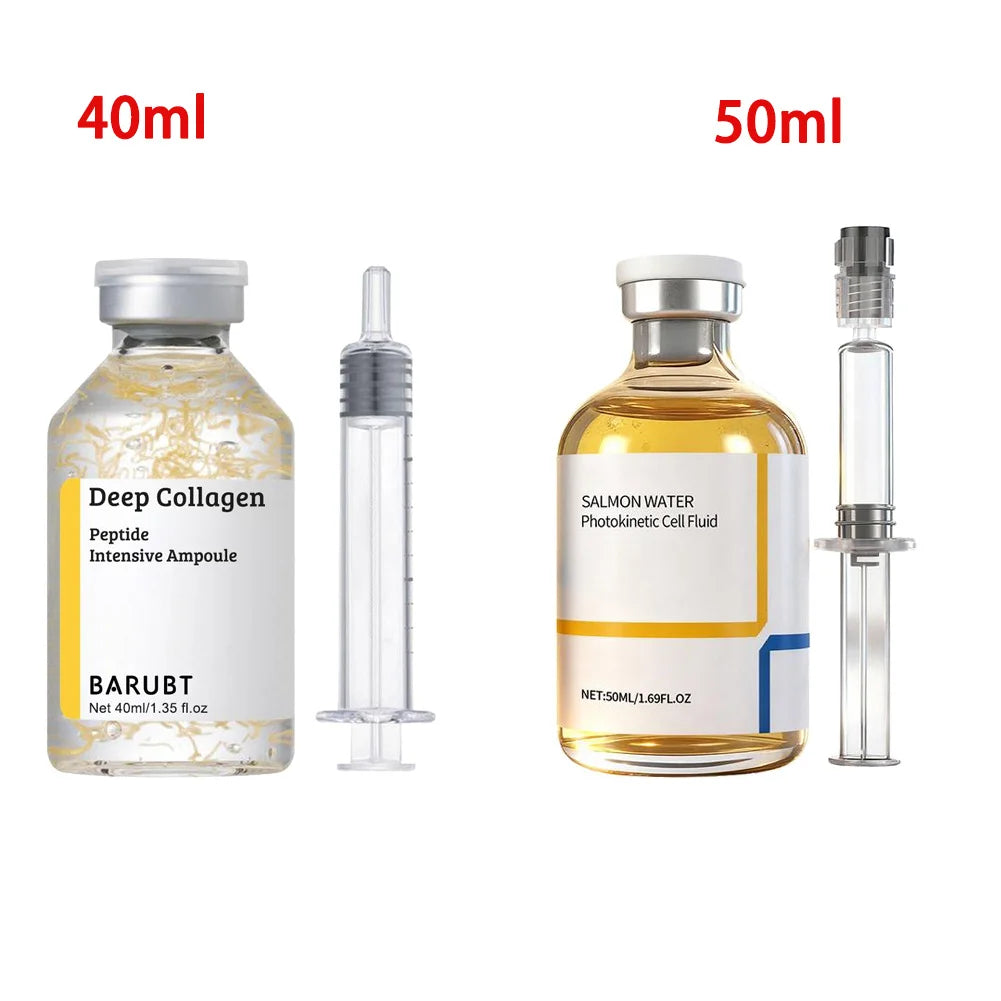 Korean Silk Collagen Essence Serum Deep Peptide Intensive Revitalizing Face Cream Anti-Wrinkle Firming Lifting Skin Care 40Ml