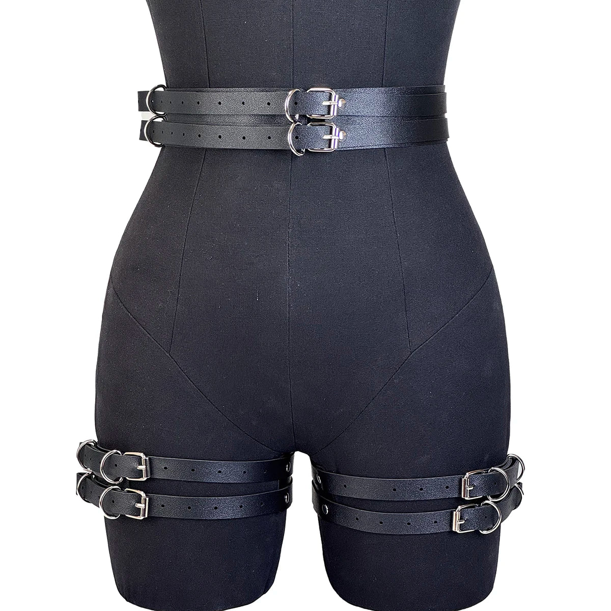 Sexy Leg Garter Belt PU Leather Harness Women Gothic Lingerie Bondage Belt Stocking Suspenders Leg Thigh Harness Belt