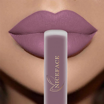 Matte Liquid Lipstick Waterproof Long Lasting Lip Gloss Tint Sexy Red Nude Purple Metallic Lipsticks Makeup Cosmetics