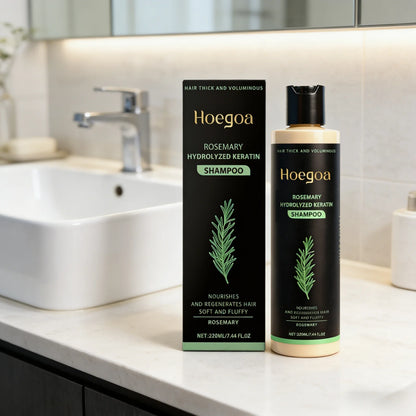 Rosemary Hydrolyzed Keratin Shampoo Strengthening Hair Cleaning Lightweight Hair Loss Treatment Hair Regrowth Shampoo